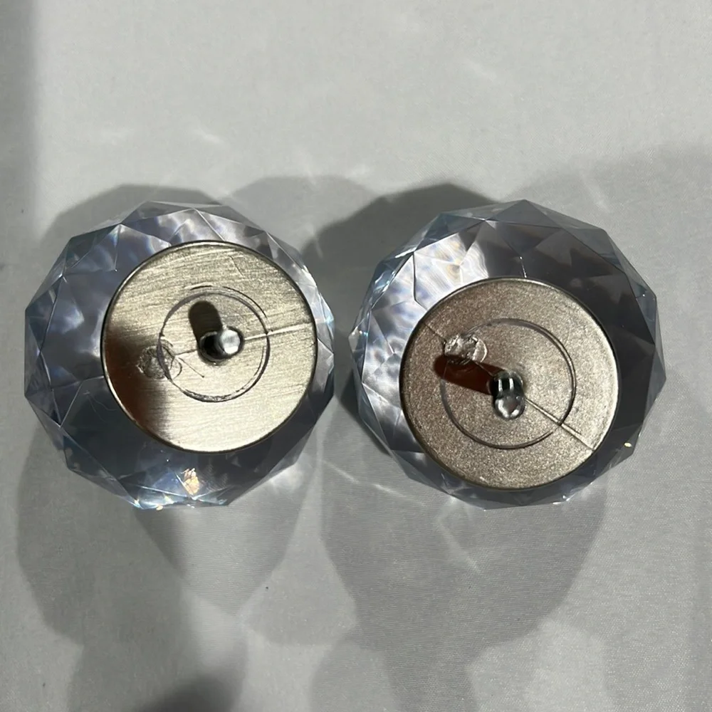 Curtain Rod finials. Glass balls. Set of 2.